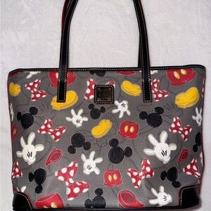 Disney Parks Mickey Mania Body Parts Dooney & Bourke Tote Bag limited edition